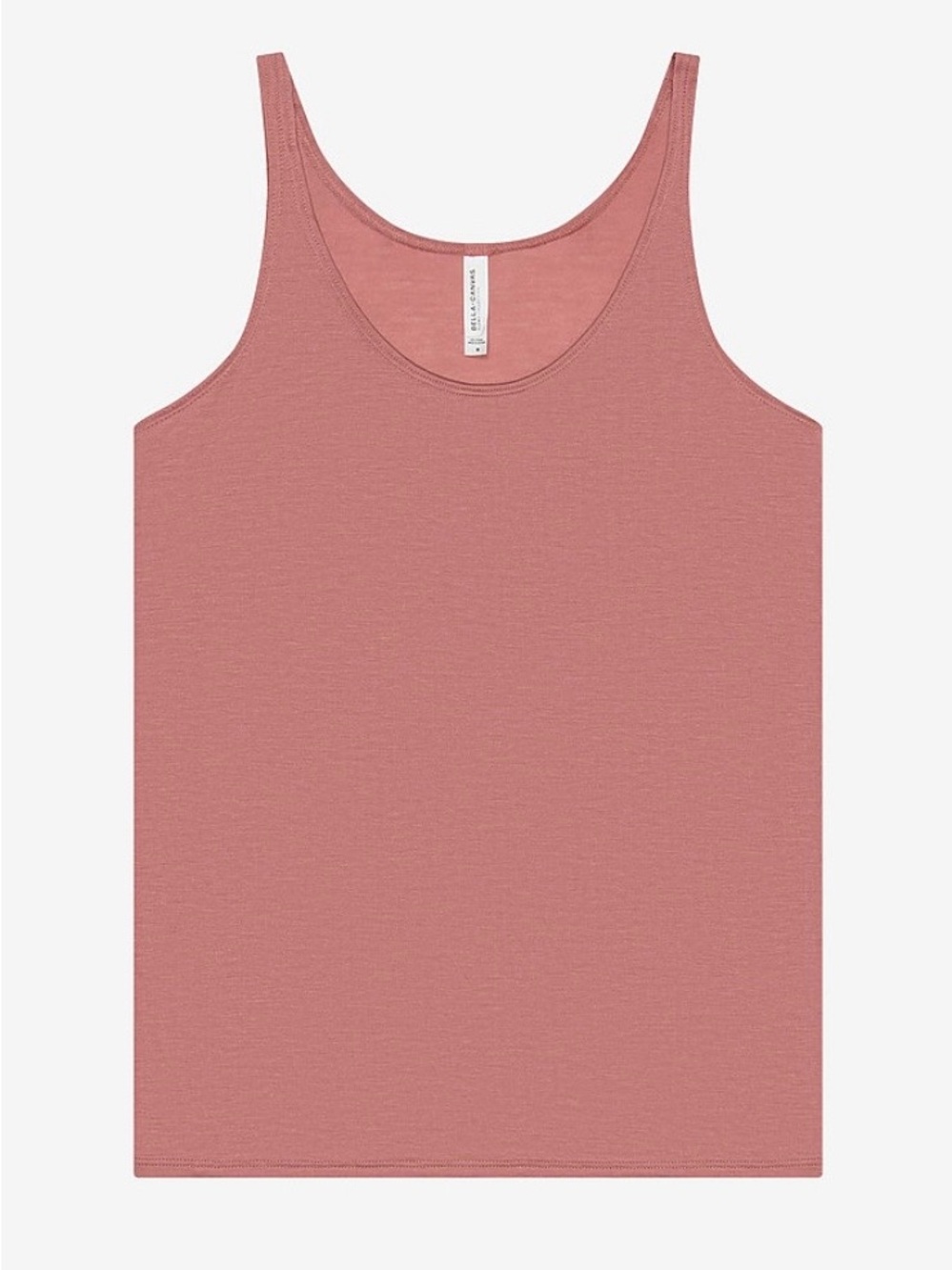 Bella + Canvas Slouchy Tank Mauve/Pink Sz L Soft Comfy Athleisure Layer